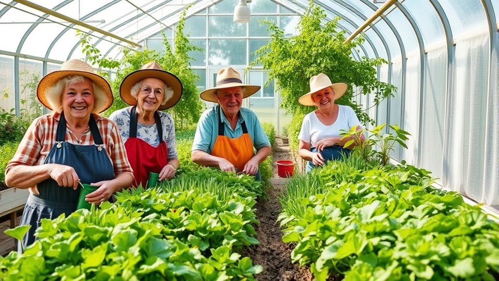 elderly community greenhouse leaders