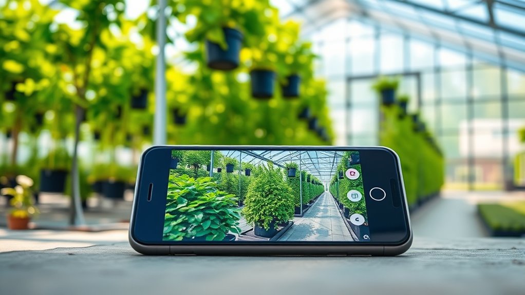 greenhouse monitoring phone apps