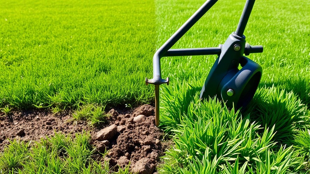 lawn aeration for healthy roots