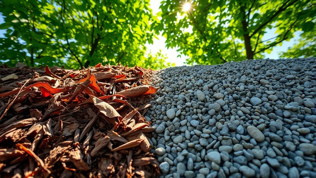 organic vs inorganic mulch