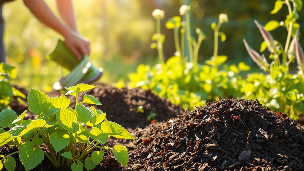 proper mulch application technique