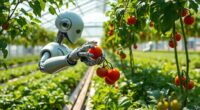 robots harvest greenhouse vegetables