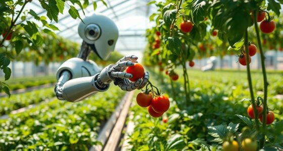 robots harvest greenhouse vegetables