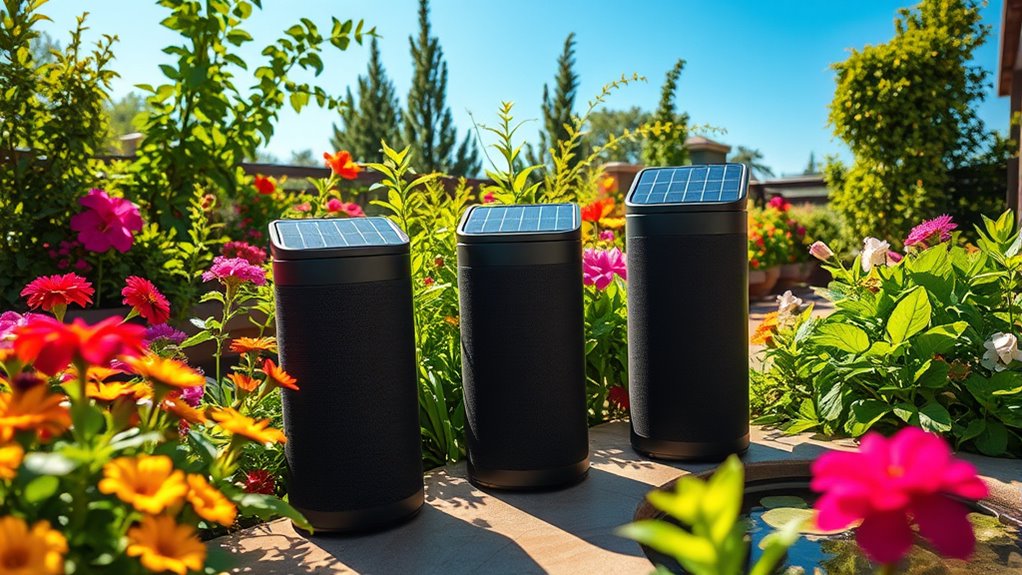 solar powered weatherproof sound