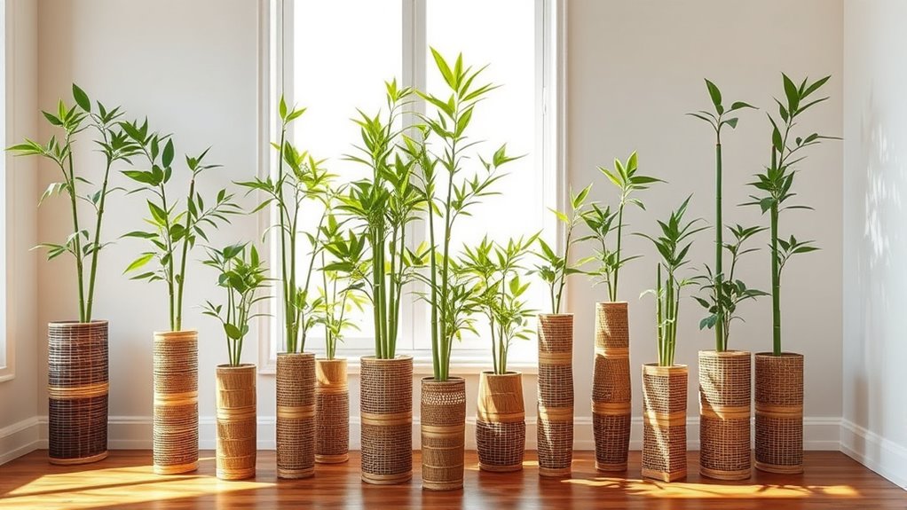 stylish bamboo plant elevation