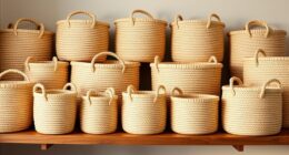 stylish durable cotton baskets