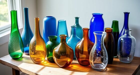 stylish eco friendly glass vases