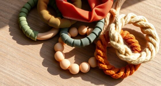 stylish sustainable eco friendly hair ties