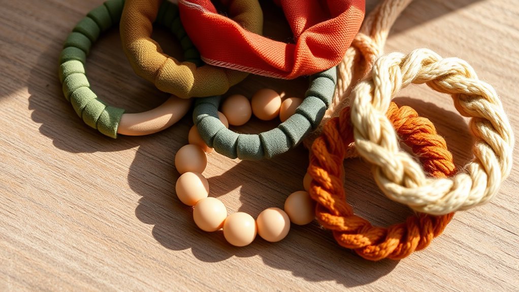 stylish sustainable eco friendly hair ties