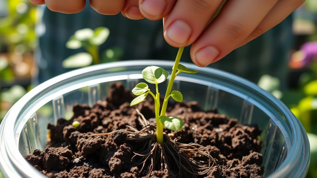taking plant cuttings at proper timing