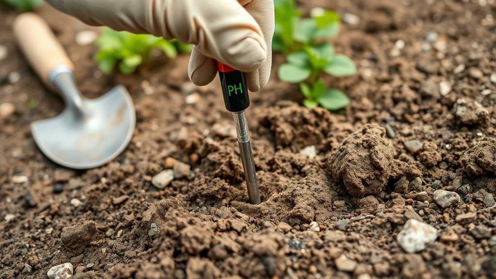 test soil at correct depth