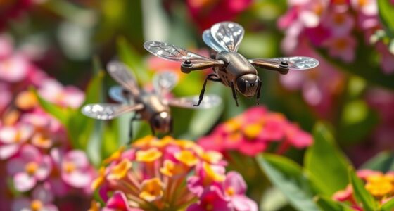 tiny drones boost crop pollination