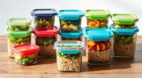 top glass meal storage