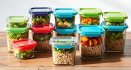 top glass meal storage