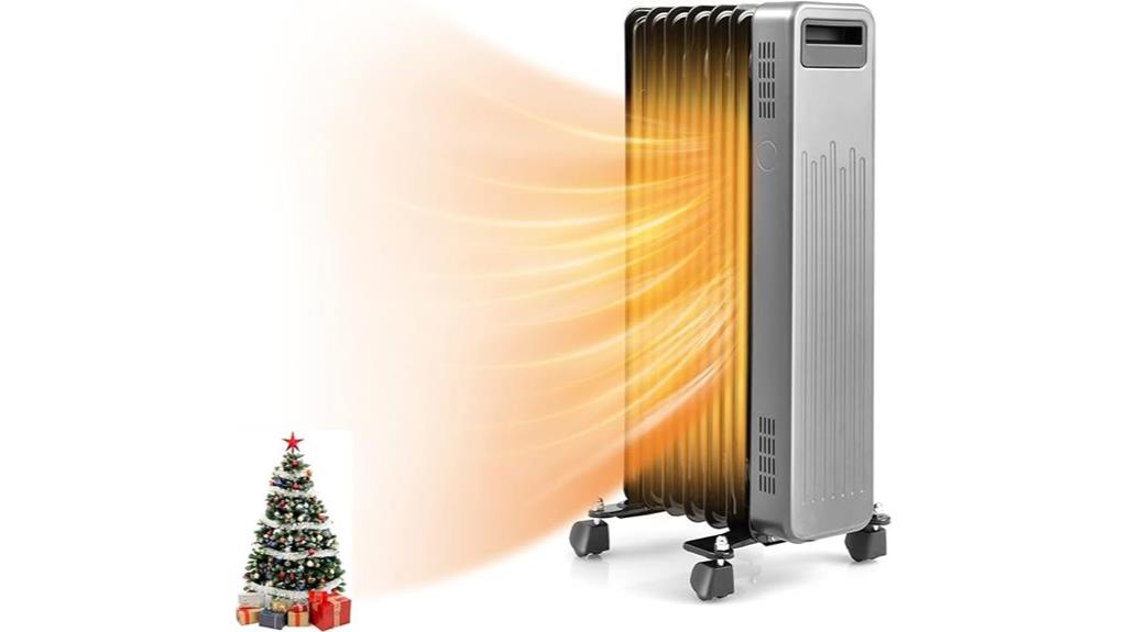 1500w oil heater with settings