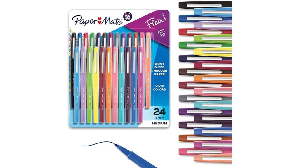 24 pack felt tip pens