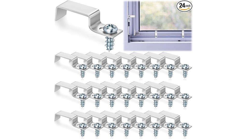 24 piece window screen clips