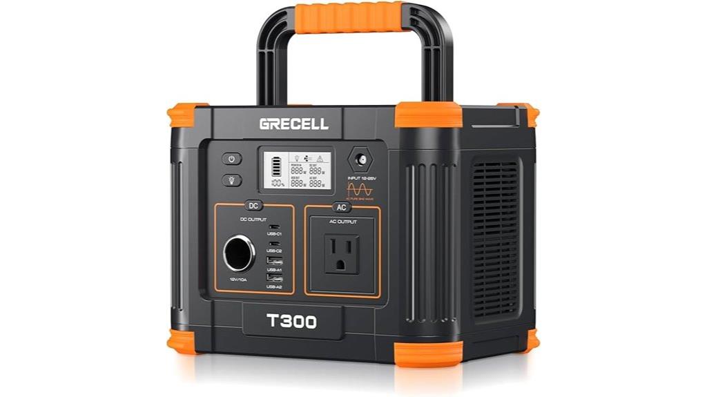 300w portable solar generator