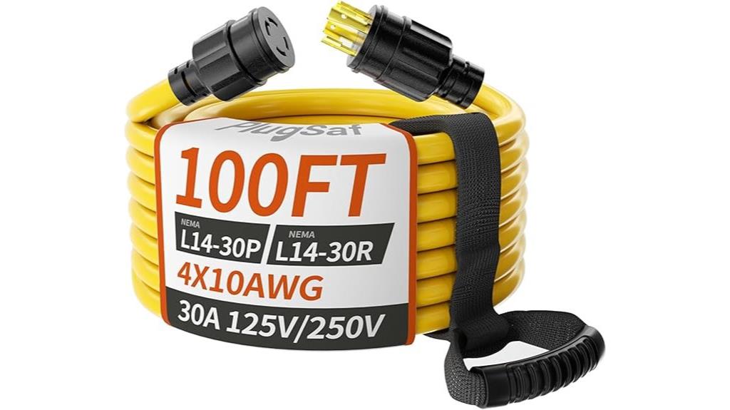 30 amp 100ft twist lock