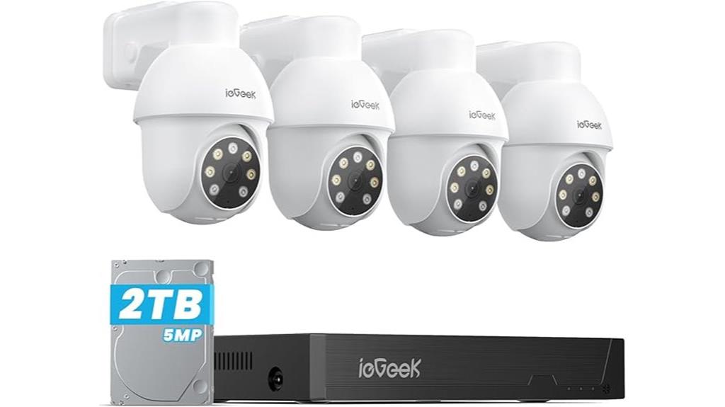 5mp poe camera system