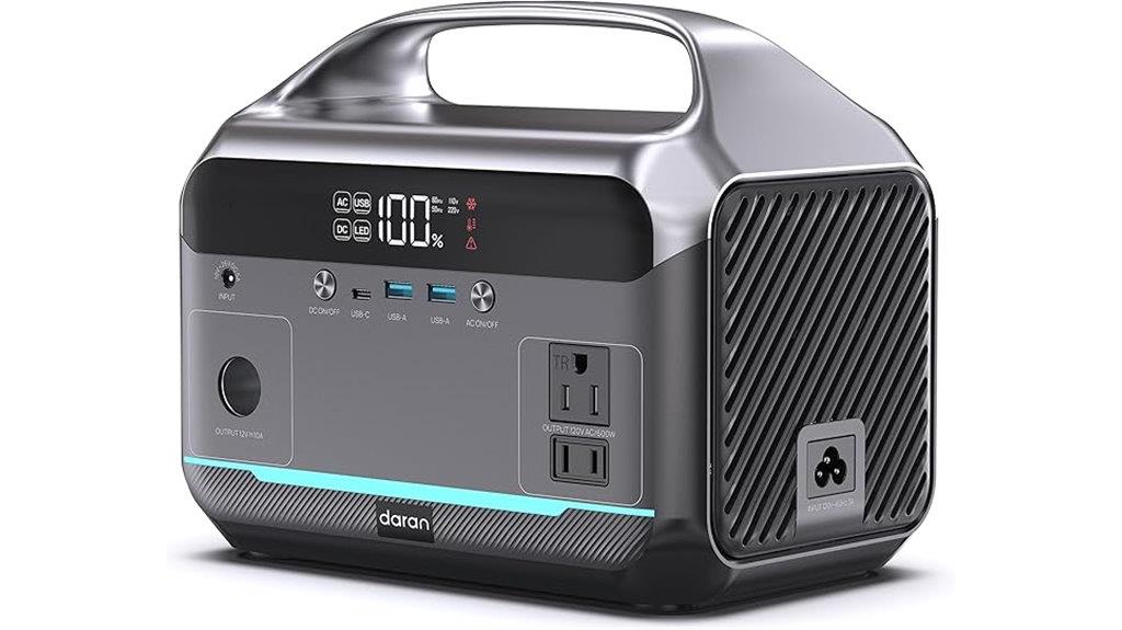 600w portable solar generator