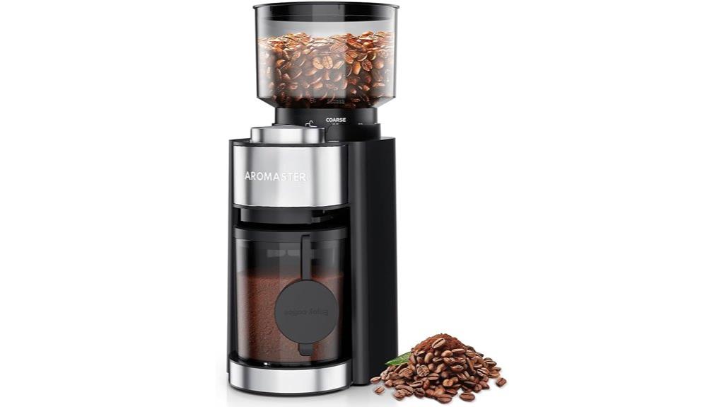 adjustable burr coffee grinder