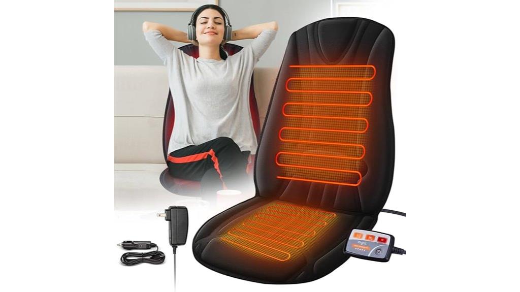 adjustable heated seat cover