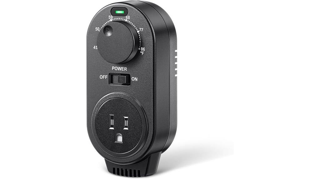 adjustable heating cooling thermostat