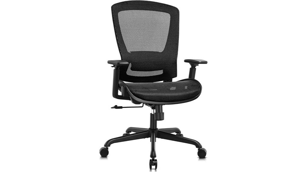 adjustable lumbar mesh chair