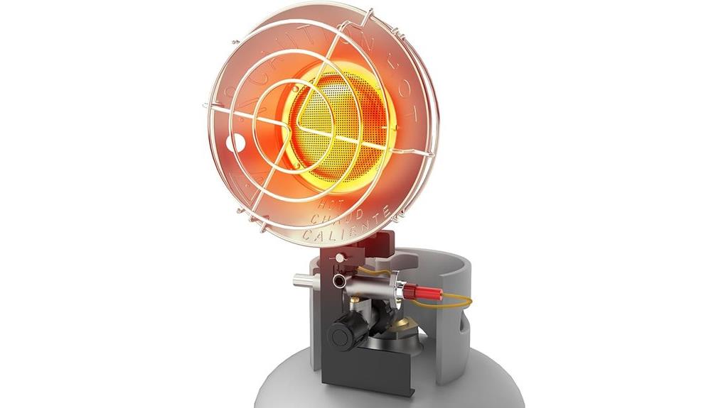 adjustable outdoor propane heater