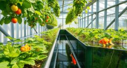aquaponics greenhouse system