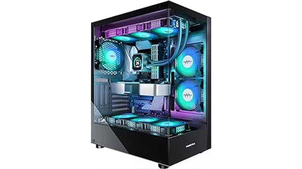 argb fans tempered glass