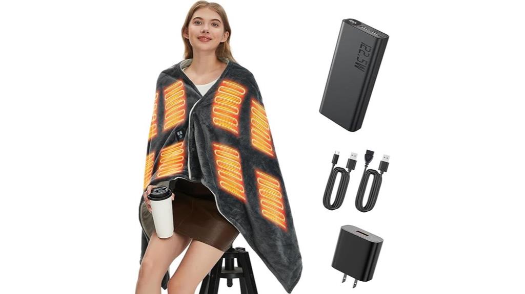 battery powered heated blanket