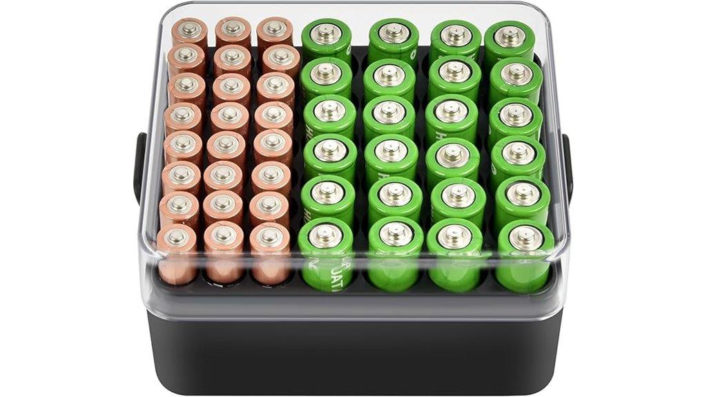 battery storage organizer case