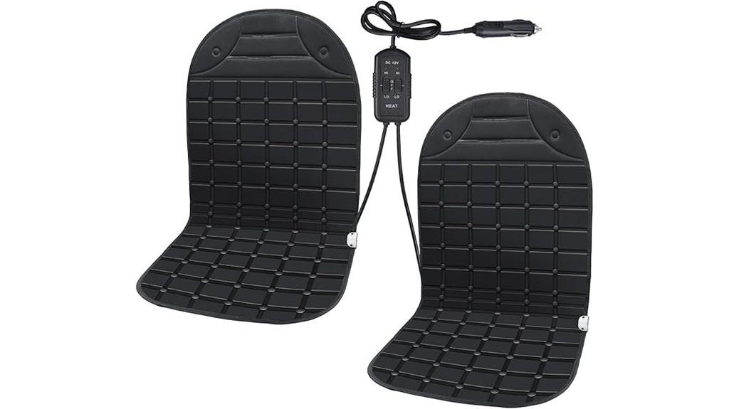 black winter seat cushions