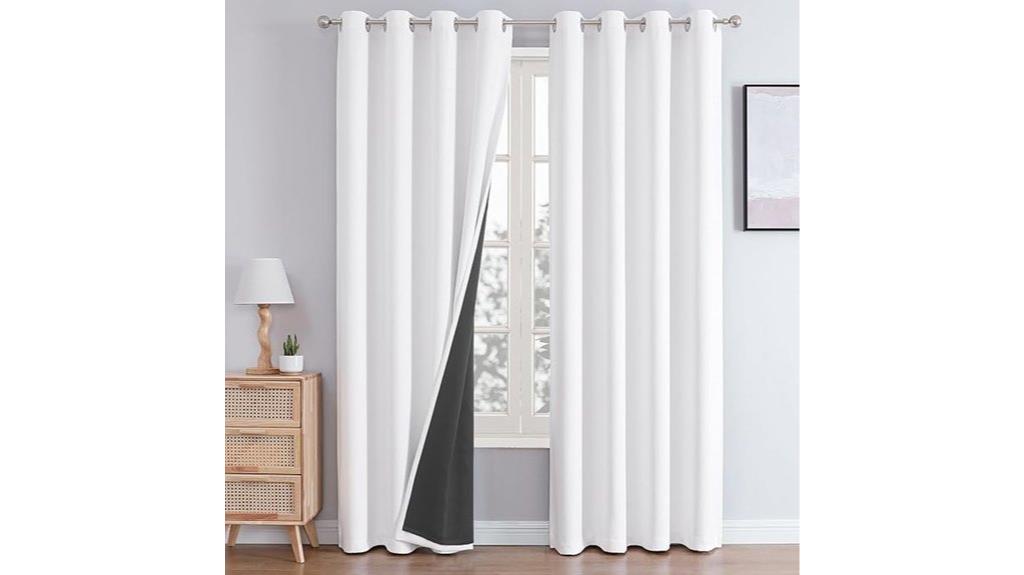 blackout curtains with liner