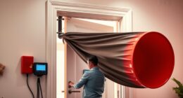 blower door airtightness testing