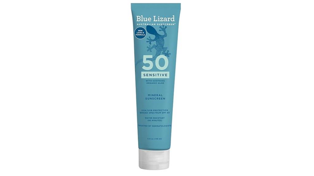 blue lizard spf 50 sunscreen