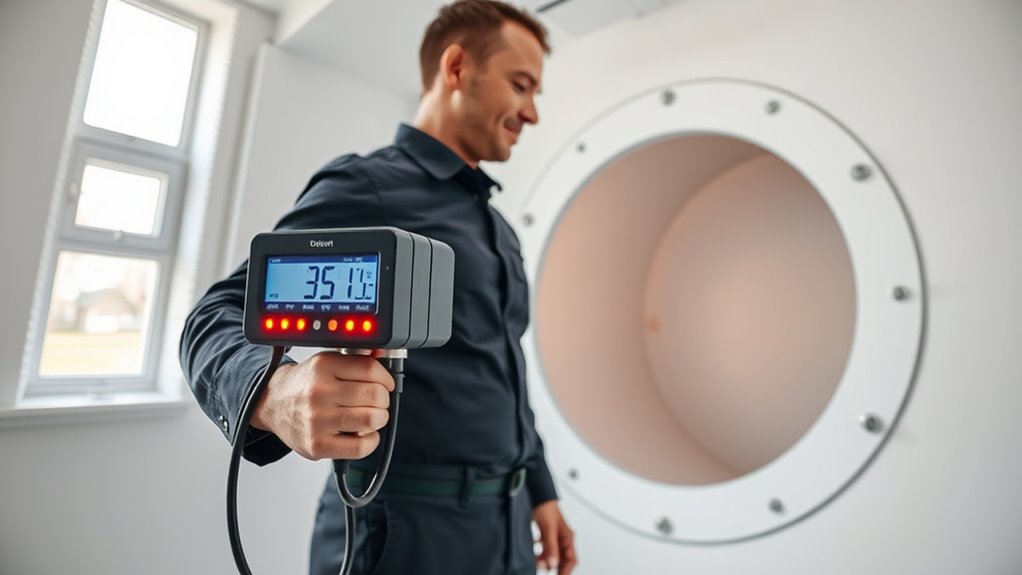 calibrated blower door testing