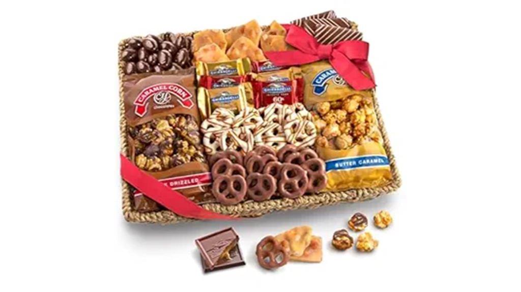 chocolate caramel crunch basket
