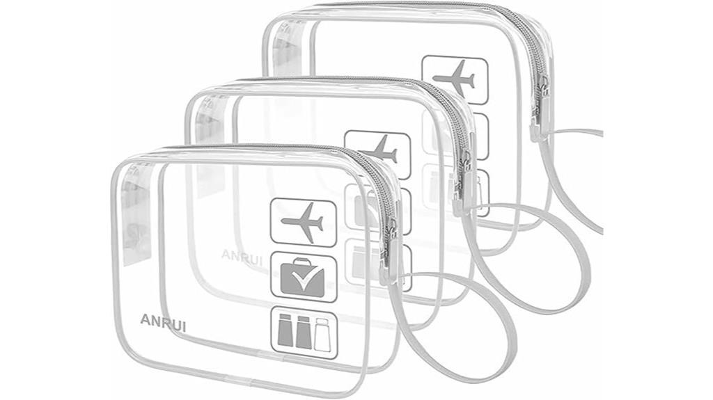 clear cosmetic makeup bag