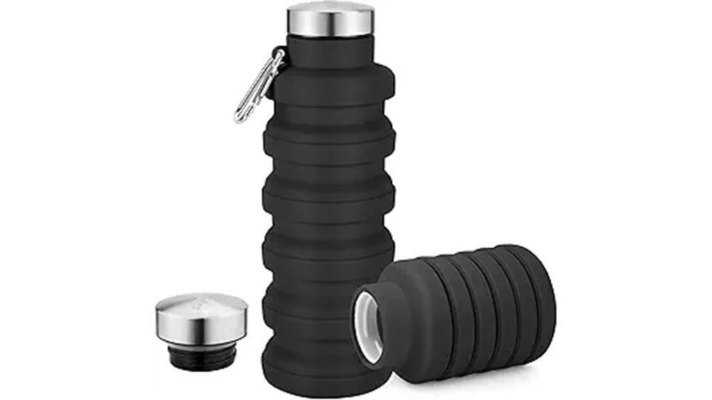 collapsible silicone water bottle