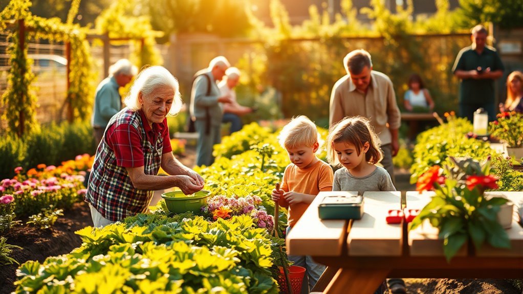 community gardening intergenerational learning