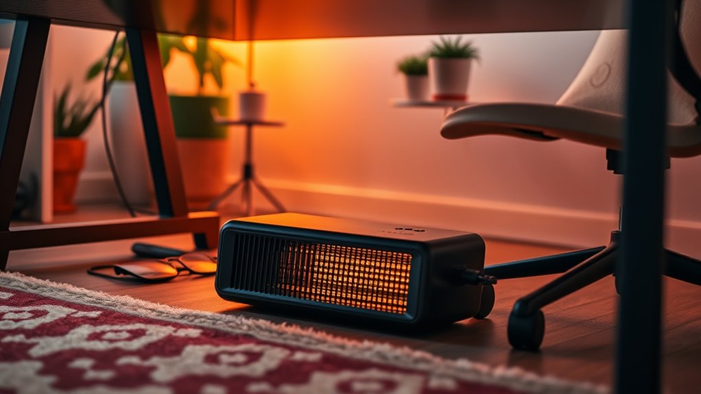 compact desk space heaters
