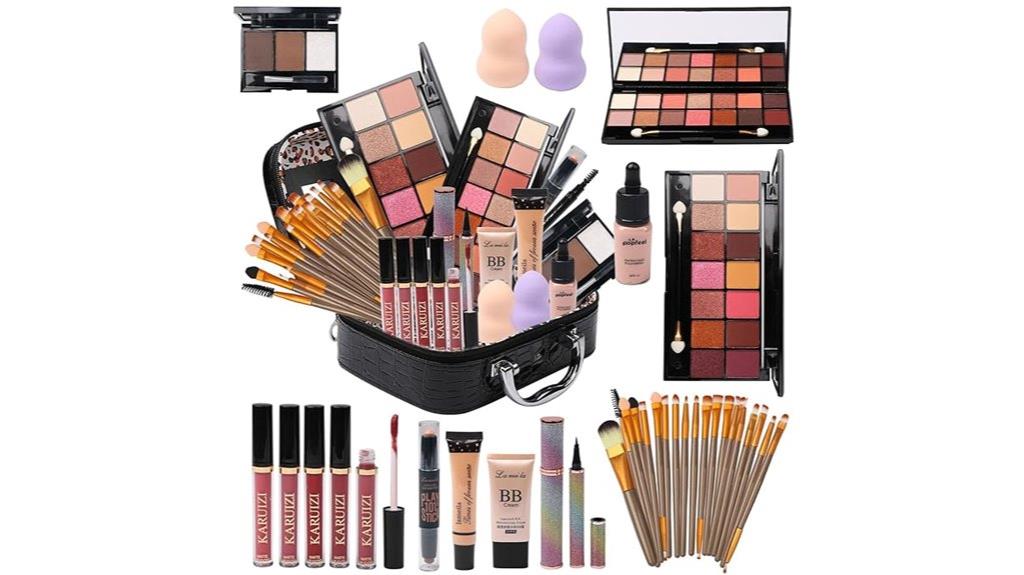 complete black makeup set