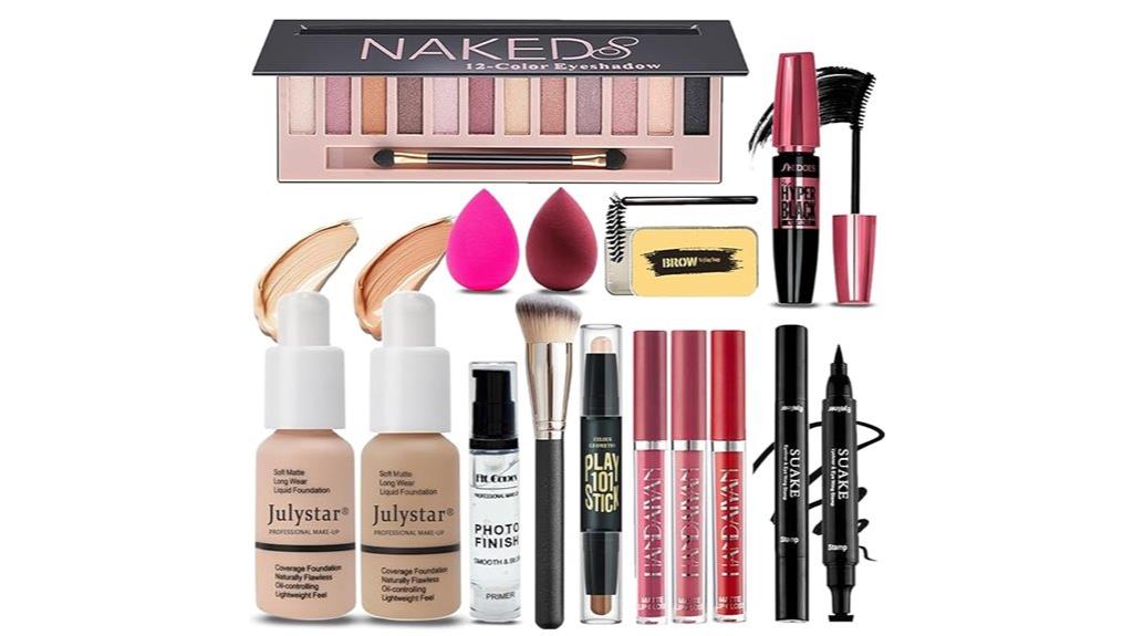 comprehensive women s makeup set