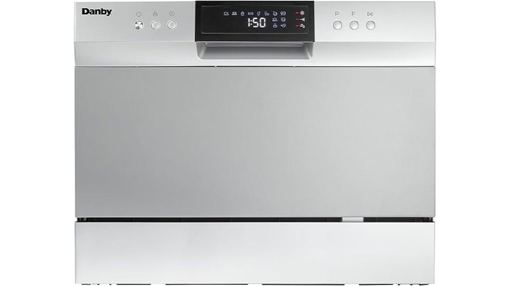 countertop stainless steel dishwasher