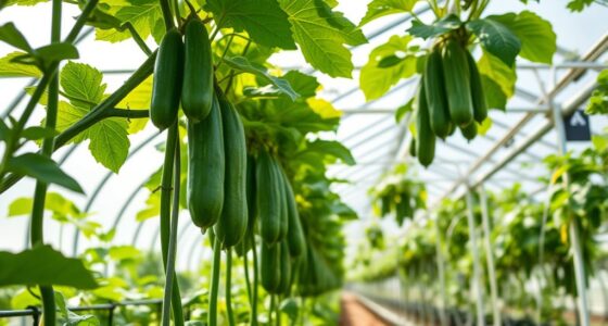 cucumber pruning and support