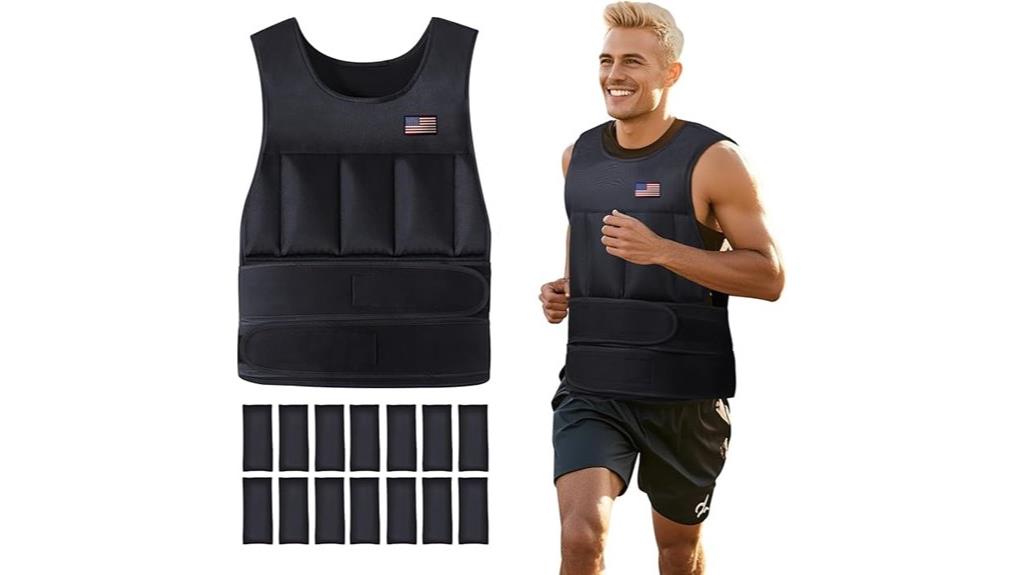 customizable fitness weighted vest