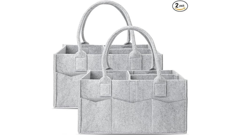 double diaper caddy set